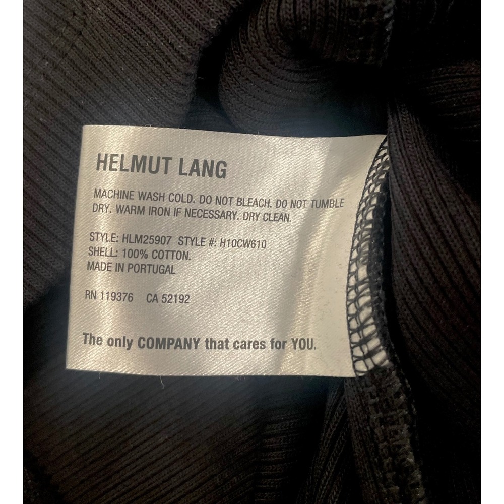 HELMUT LANG Black Multi Layer Rib Knit‎ Cotton Dress XS - Picture 6 of 6